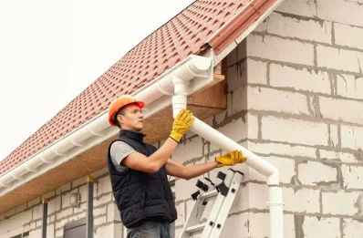 Pose et remplacement de gouttières à Carsan